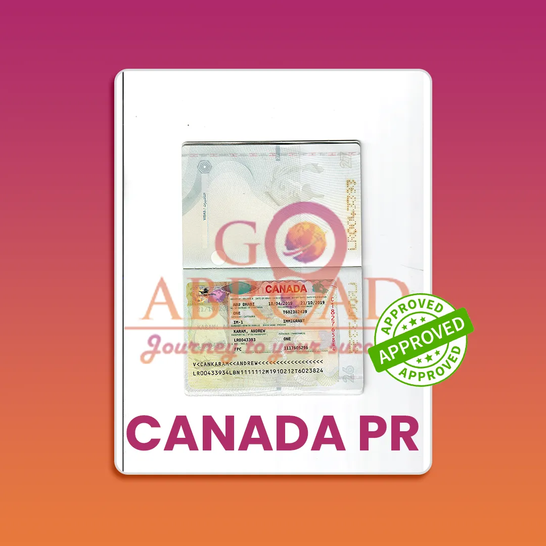 Family meeting immigration consultant after PR visa approval